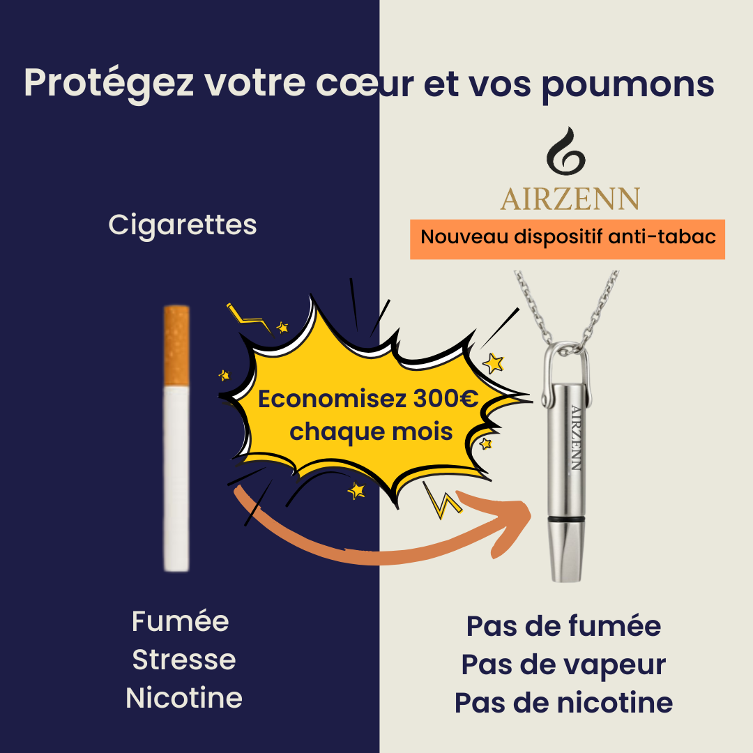 AIRZENN le collier respiratoire qui remplace la cigarette