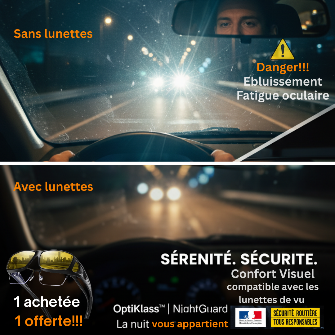 OptiKlass™- Les lunettes qui éclairent votre nuit
