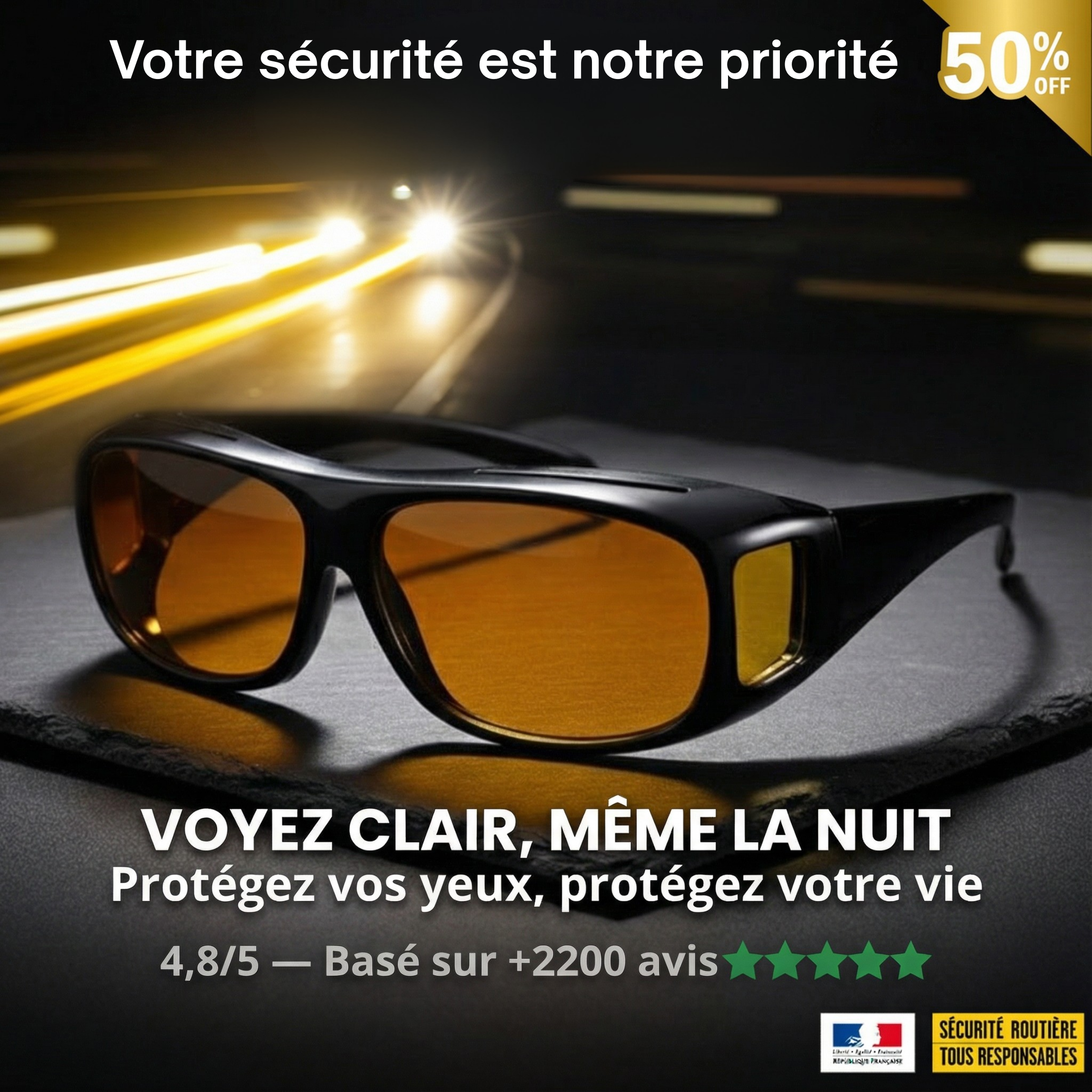 OptiKlass™- Les lunettes qui éclairent votre nuit