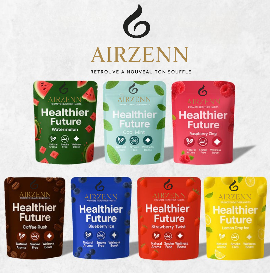 AIRZENN  le collier respiratoire qui remplace la cigarette