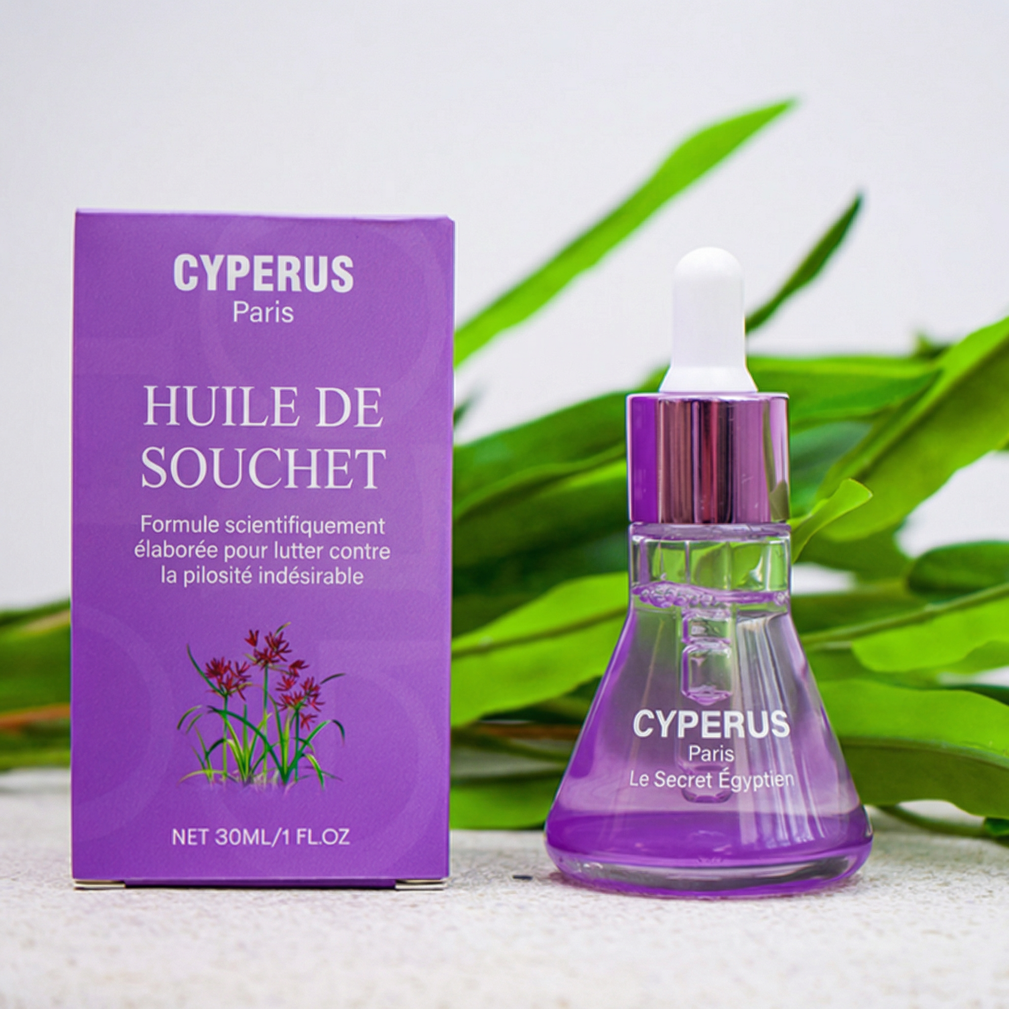 Sérum Anti-Repousse 100% Naturel — CYPERUS Paris™